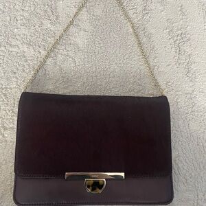 DKNY Burgundy Lamb Skin Women's Bag
